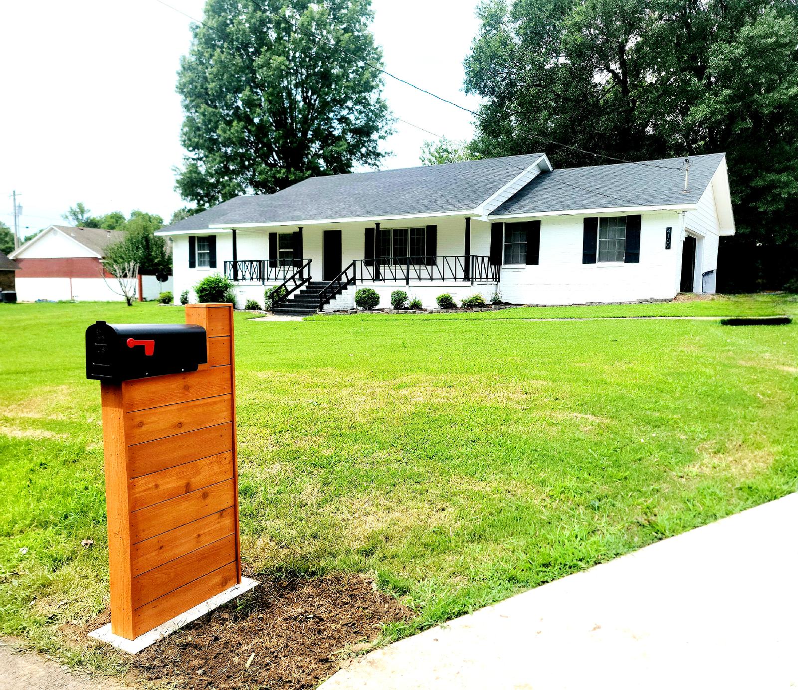 The Hope's Bridge residence — a white brick home in Fort Smith, Arkansas